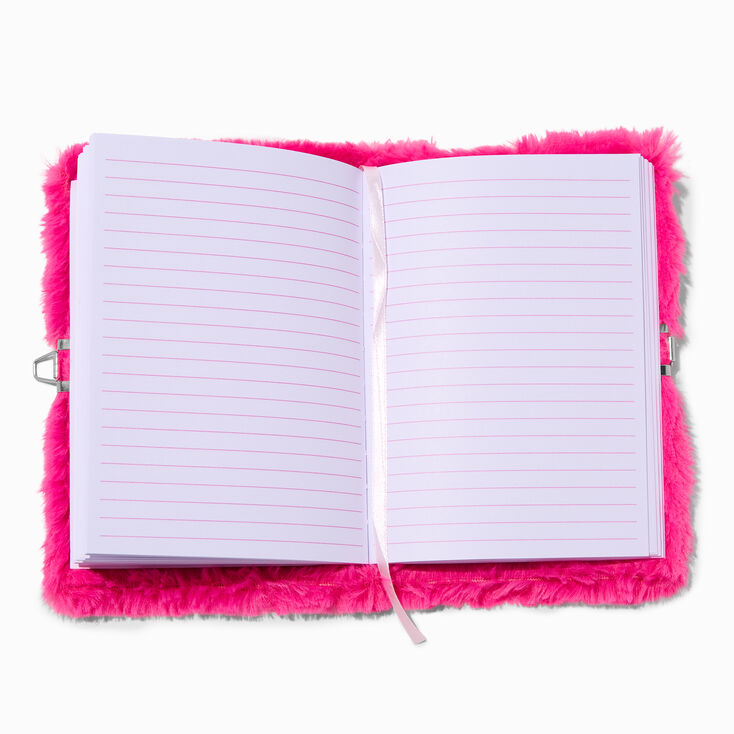 Journal &agrave; cadenas glamour ours rose,