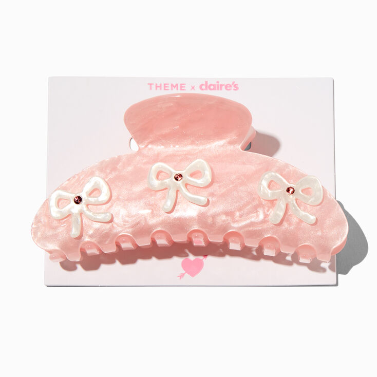 T H E M E x Claire&#39;s Pink Bow Hair Claw,
