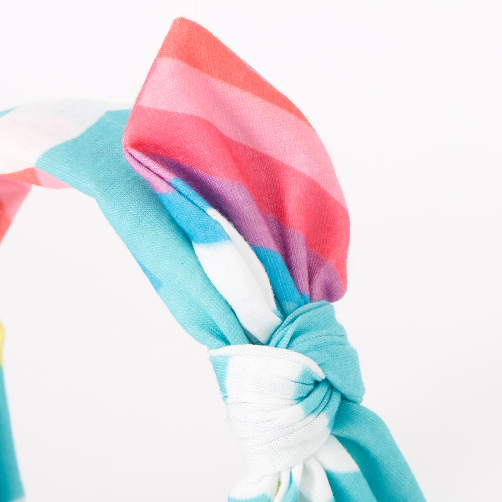 Rainbow Cloud Knotted Bow Headband,
