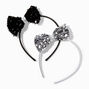 Claire&#39;s Club Holiday Sequin Bow Headbands - 2 Pack,