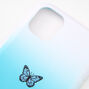 Coque de portable papillon d&eacute;grad&eacute; bleu - Compatible avec iPhone&reg;&nbsp;11,