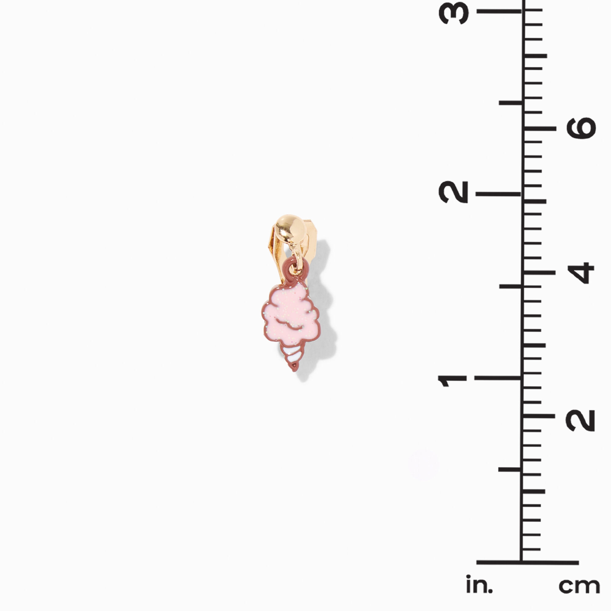 Pink Sweets Cotton Candy Clip-On Drop Earrings - 3 Pack,
