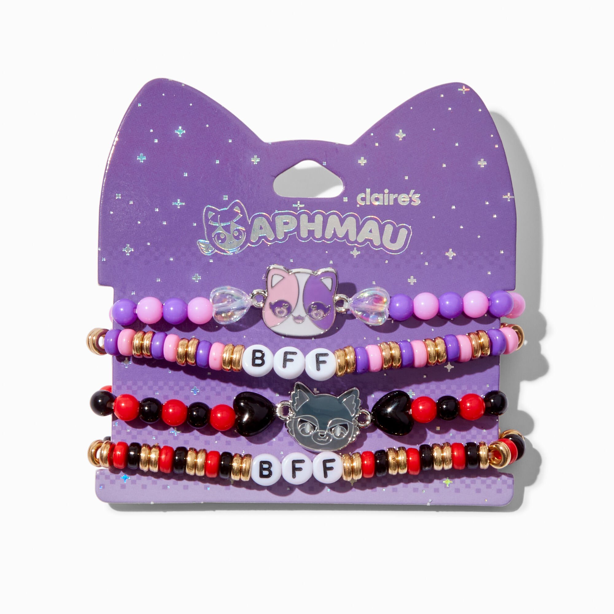 Aphmau™ And Friends Claire's Exclusive Best Friends Beaded Stretch Bracelet Set - 4 Pack,