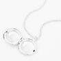 Silver Daisy Locket Pendant Necklace,