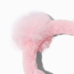 Claire&#39;s Club Pink Bear Ear Muffs,