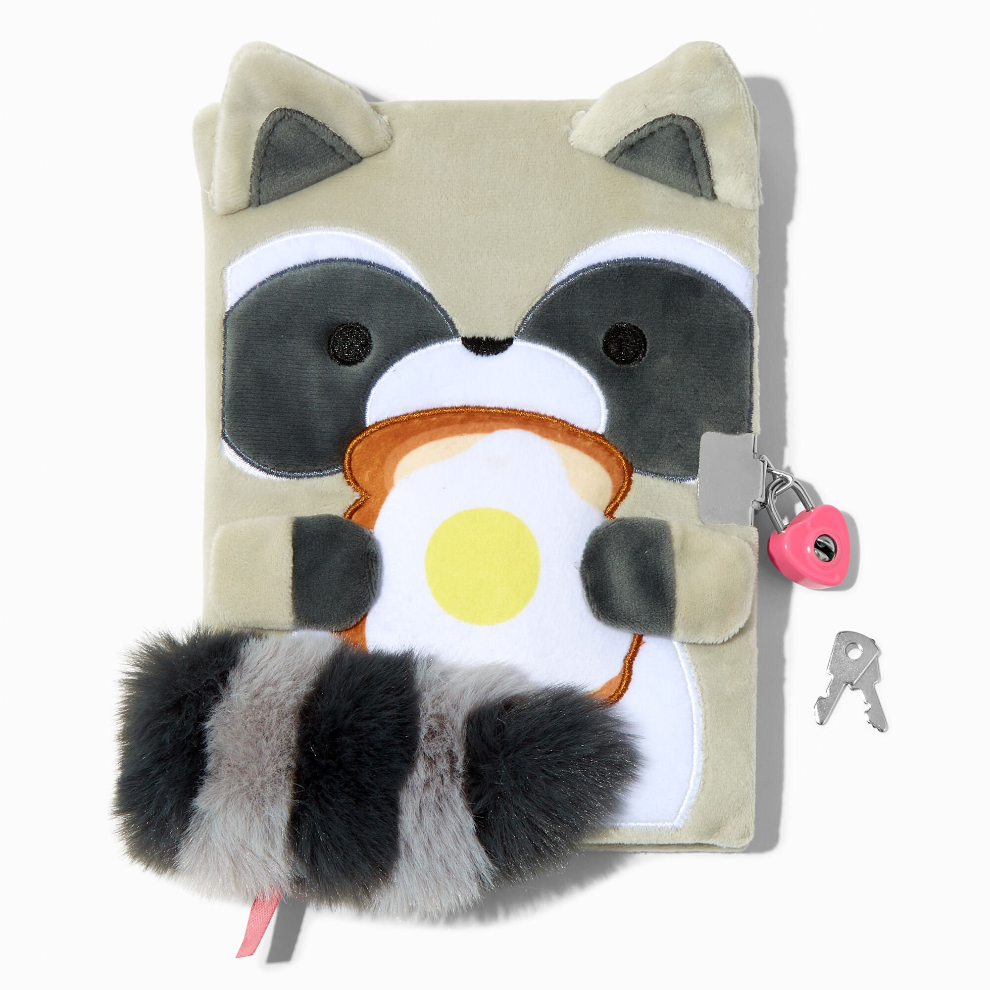 View Claires Raccoon Toast Lock Diary information