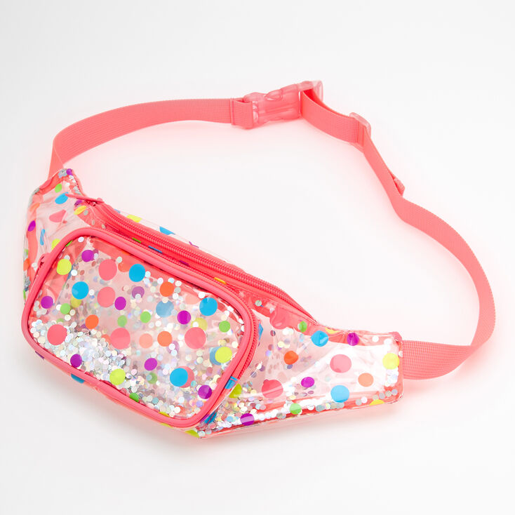 Claire's Sac banane à paillettes mobiles et à pois