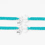 Anchor Turquoise Braided Adjustable Friendship Bracelets - 2 Pack,