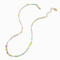 Best Friends Seed Bead  Gold-tone Heart Charm Necklaces - 2 Pack,