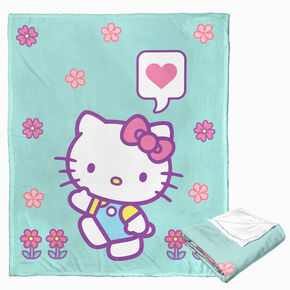 Hello Kitty&reg; Falling Flowers Silk Touch Throw Blanket &#40;ds&#41;,