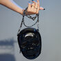 Skull Chain Crossbody Bag - Black,