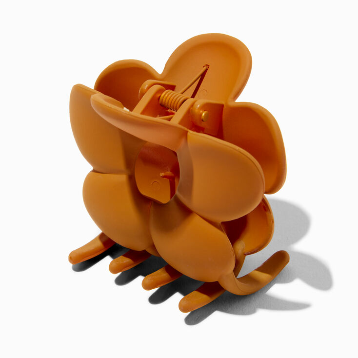 Orange Flower Hair Claw,
