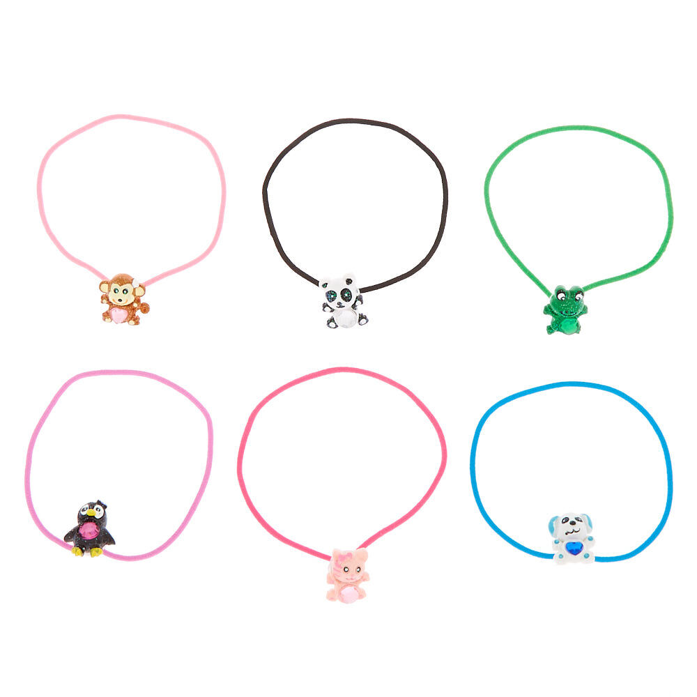 Claire's Club Animal Hair Bobbles - 6 Pack,