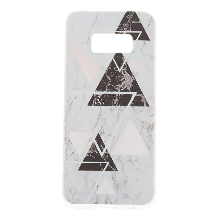 Coque de portable g&eacute;om&eacute;trique effet marbr&eacute; - Compatible avec Samsung Galaxy&nbsp;S8,