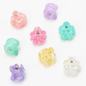 Mini pinces &agrave; cheveux &agrave; fleurs pastel Claire&#39;s&nbsp;Club - Lot de 8,