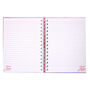 Carnet &agrave; spirales lumi&egrave;res fluo &laquo;&nbsp;Choose Happy&nbsp;&raquo;,