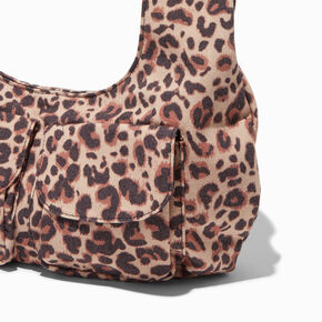 Cheetah Print Loop Shoulder Bag,