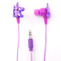 Metallic Unicorn Earbuds with Mic - Purple,