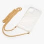 Iridescent Glitter Phone Case with Gold Chain - Fits iPhone&reg; 11,