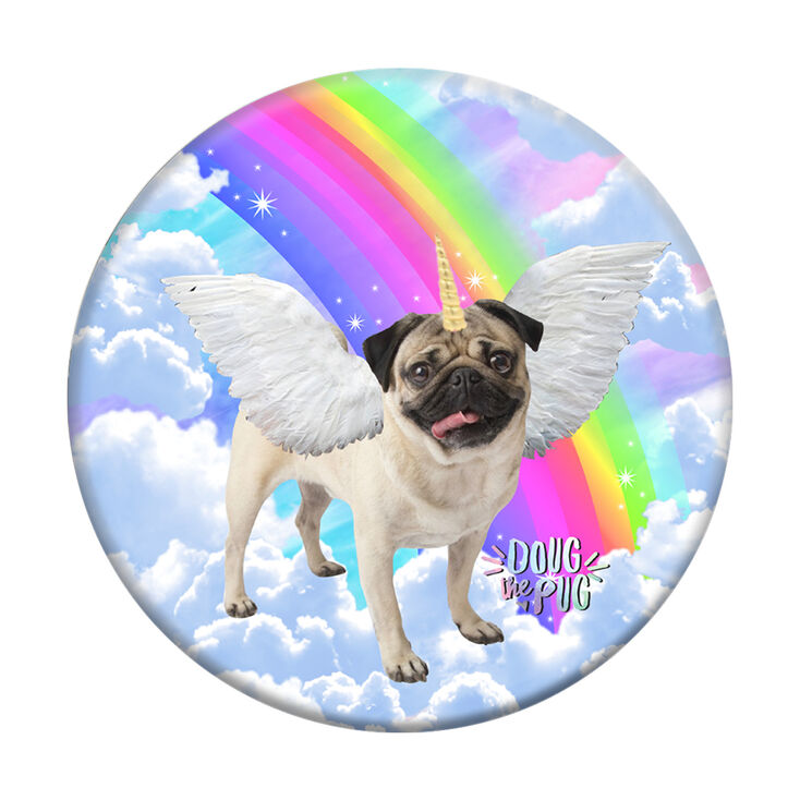 PopSockets PopGrip - Doug The Pug &reg; Rainbow Unicorn,