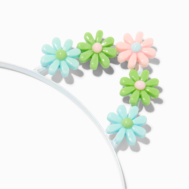 Pastel Daisy Cat Ears Headband,