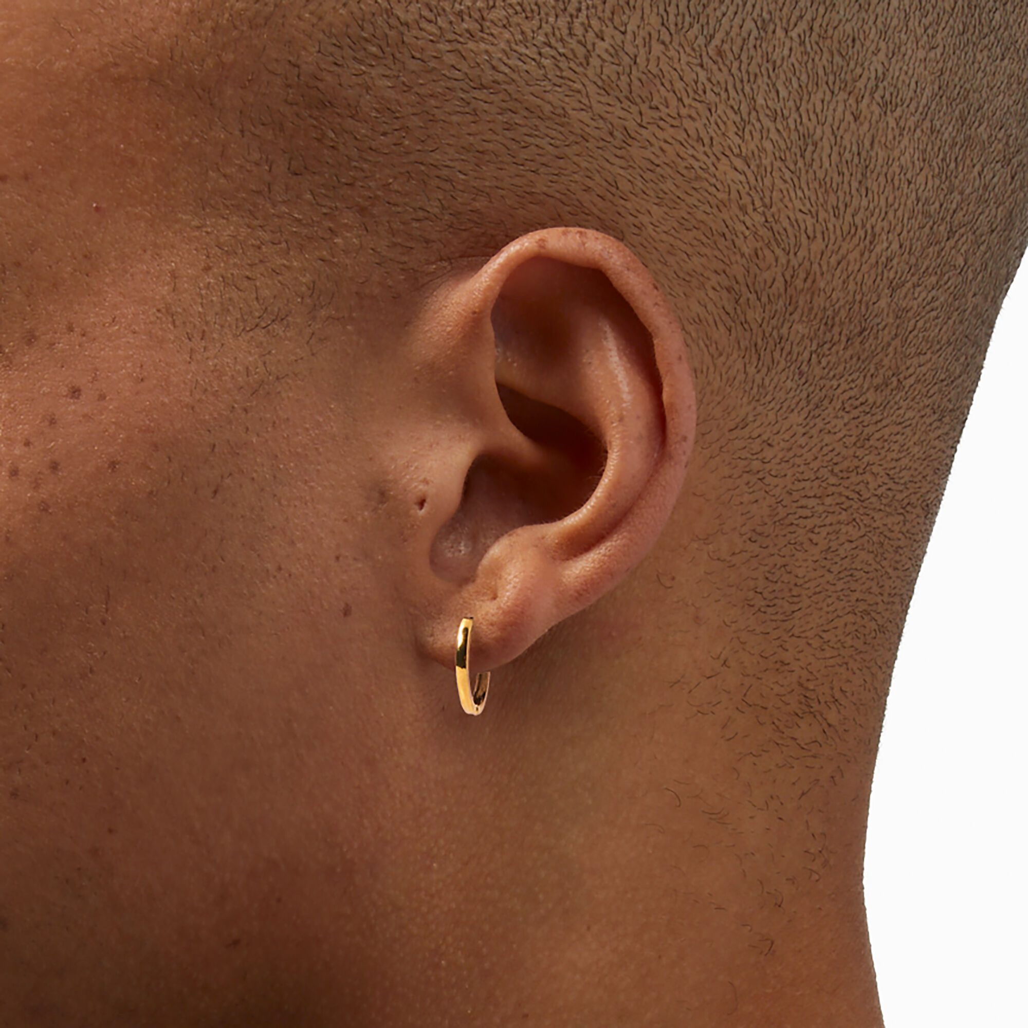 8mm gold hoop earrings hotsell