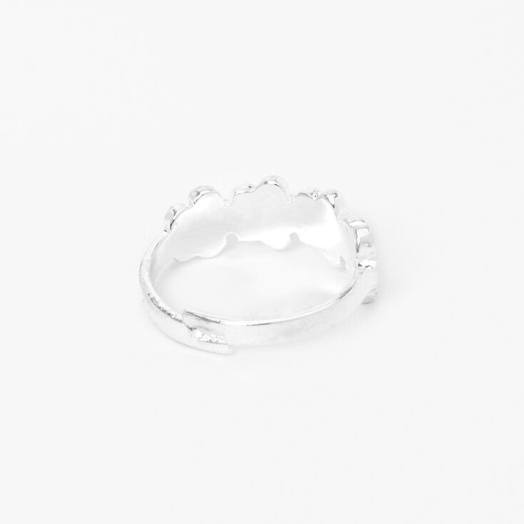 Silver Daisy Ring - Blue,