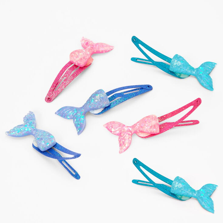Claire&#39;s Club Mermaid Tail Snap Hair Clips - 6 Pack,