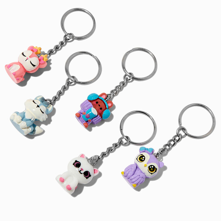 Glitter Critter Best Friends Keychains - 5 Pack,