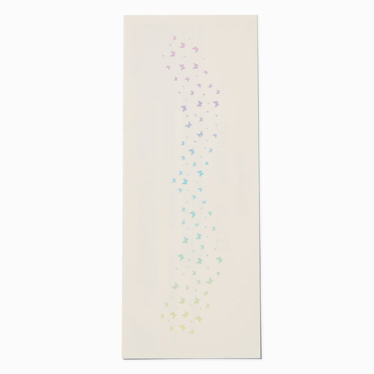 Rainbow Butterfly Freckle Temporary Tattoos,