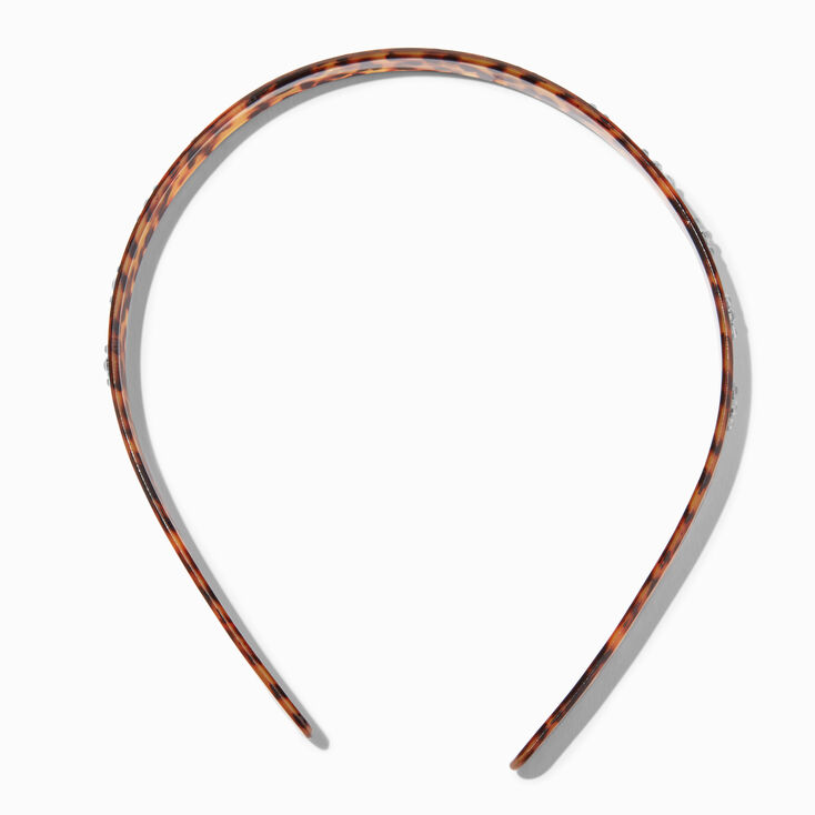 Rhinestone Tortoiseshell Acrylic Headband,
