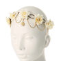 Gold Chain Flower Vine Headwrap - Ivory,