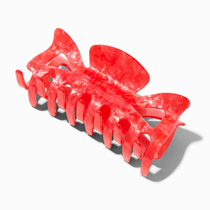 Melon Pearlized Large Hair Claw,