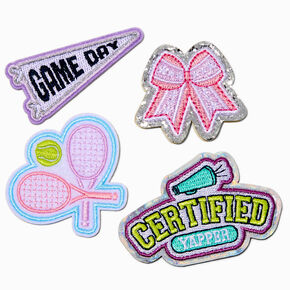 DIY Sporty Stick-On Patches - 4 Pack,