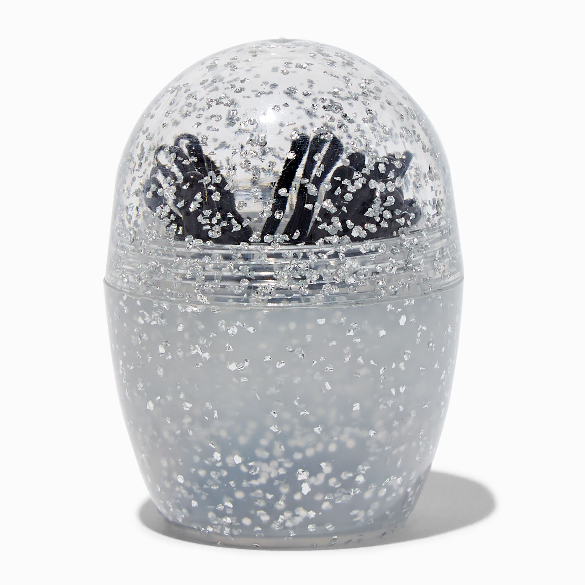 Claire's Épingles plates noires dans un gobelet - Lot de 25