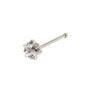 Silver 22G Cubic Zirconia Star Nose Stud,