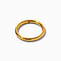 18k Gold Plated 18G Titanium Clicker Hoop Nose Ring,