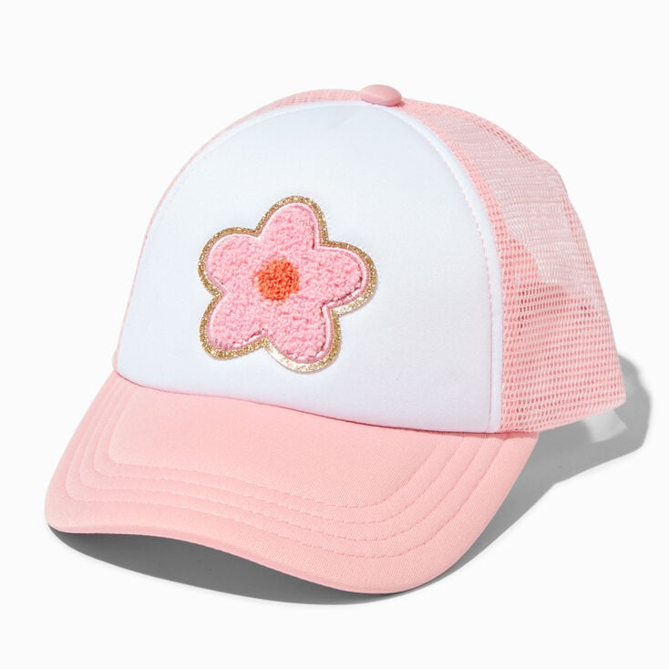 Casquette camionneur &agrave; fleur rose Claire&#39;s&nbsp;Club,