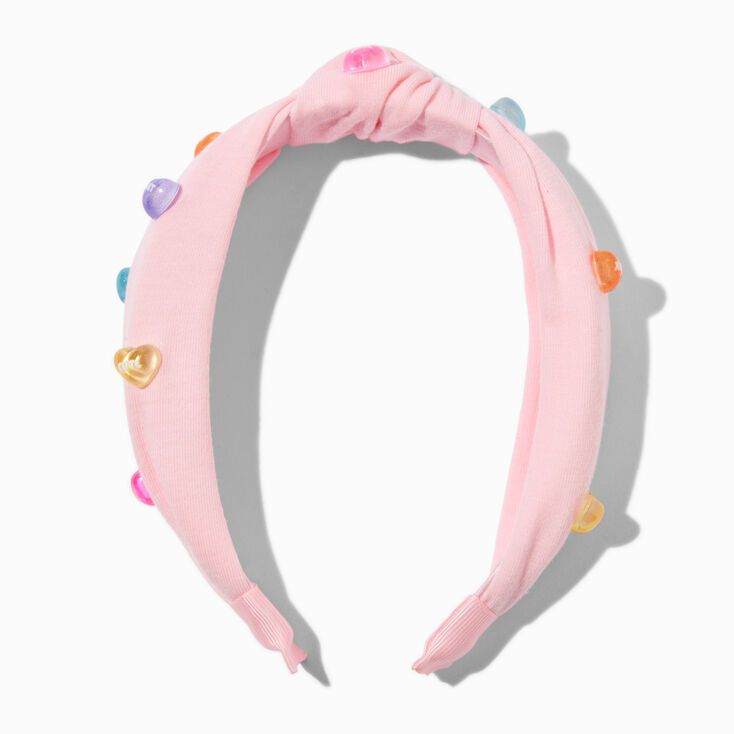 Valentine&#39;s Day Candy Hearts Knotted Headband,