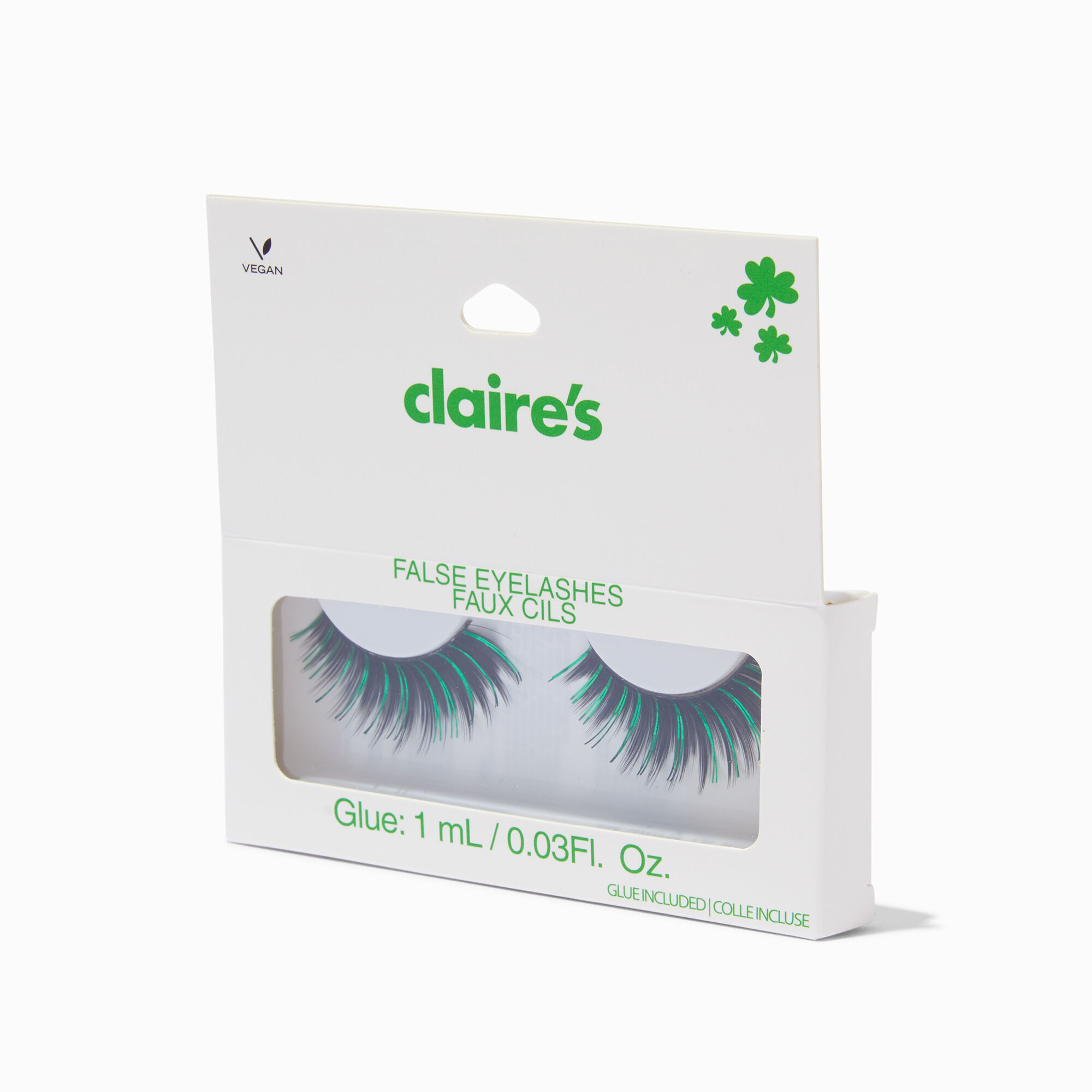 St. Patrick's Day Green Faux Eyelashes,