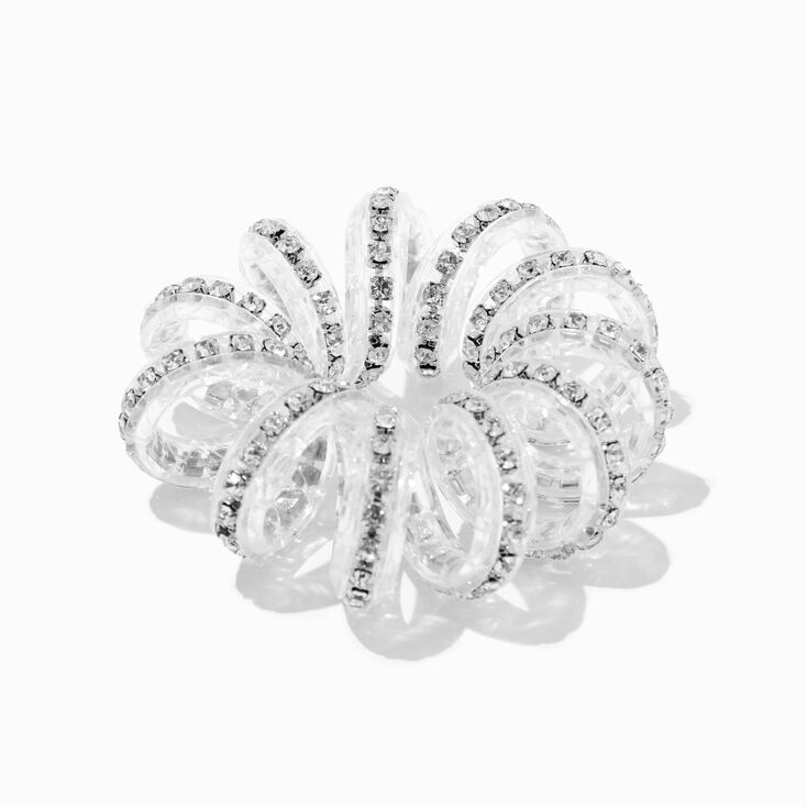 Sparkly Diamond Spiral Hair Ties - 3 Pack,