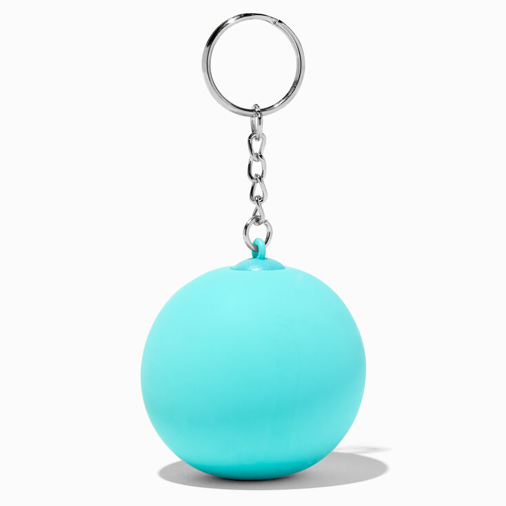 Initial Blue Stress Ball Keychain - E,