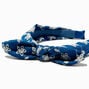Embroidered Denim Knotted Bow Headband,