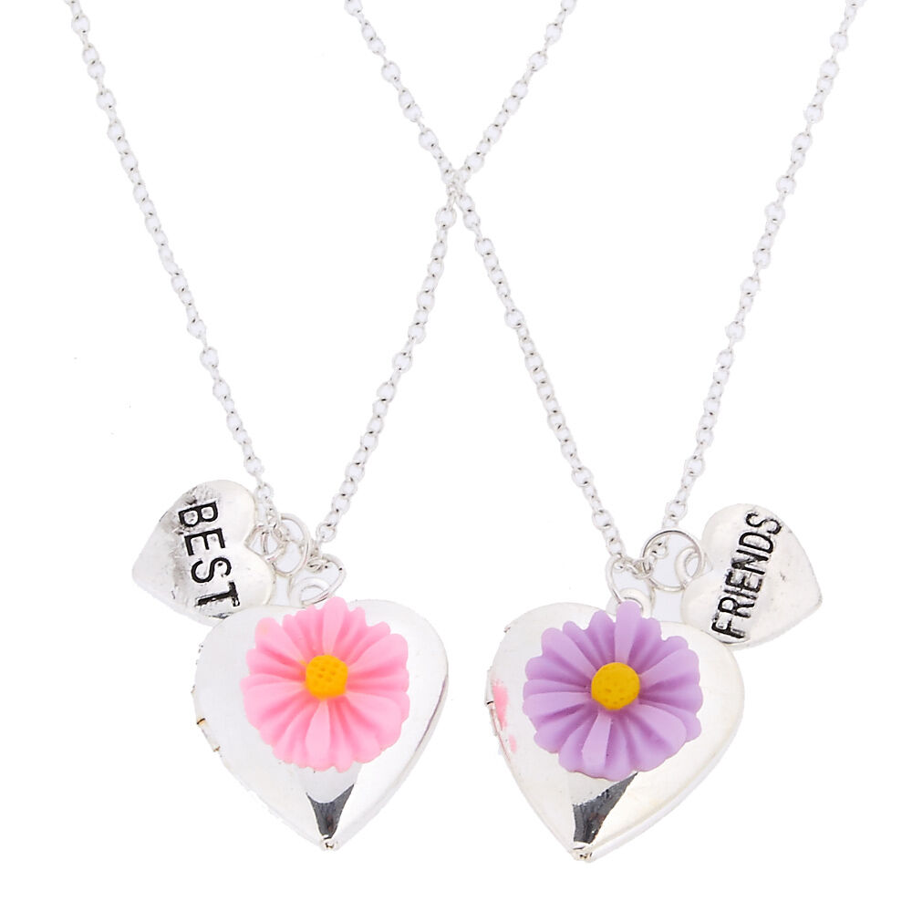 Daisy Chain Flower Best Friend Friendship Heart Charm Bracelet Jewellery Gift
