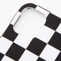 Black &amp; White Checkered Phone Case - Fits iPhone 11,