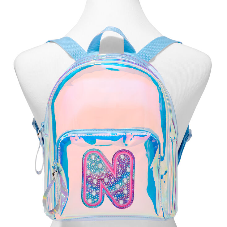 Holographic Initial Mini Backpack - N,