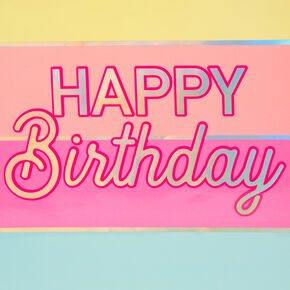 Medium Happy Birthday Gift Bag - Pink,