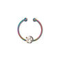 Oil Slick Faux Nose Ring,