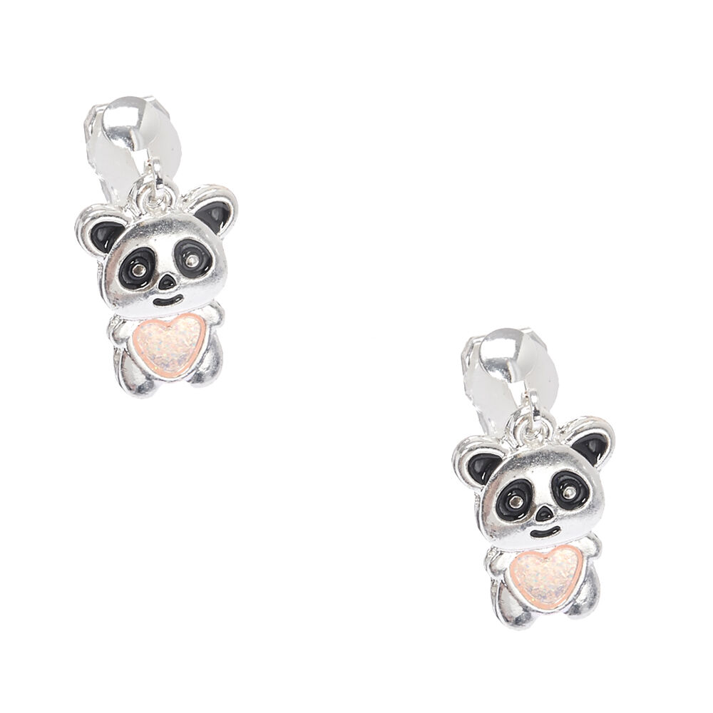 Panda shop earrings claire's