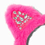 Claire&#39;s Club Stone Pink Cat Ears Headband,